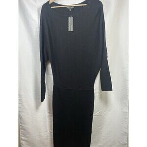 Banana Republic Lenzing ecovero serene sweater dress black NEW womens medium
